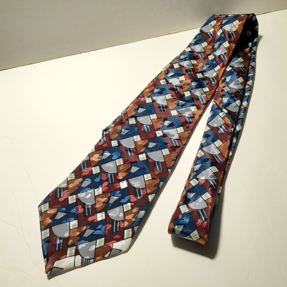 Prince Bellini Italian Styled Abstract Necktie - Picture 4 of 5